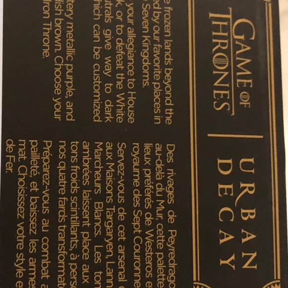 GOT Urban Decay Limited Edition Eyeshadow Palette - Picture 6 of 6